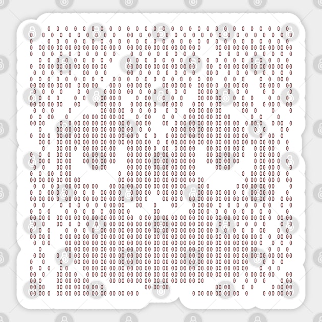 Anime ascii/dot art UwU loli girl Anime Sticker TeePublic